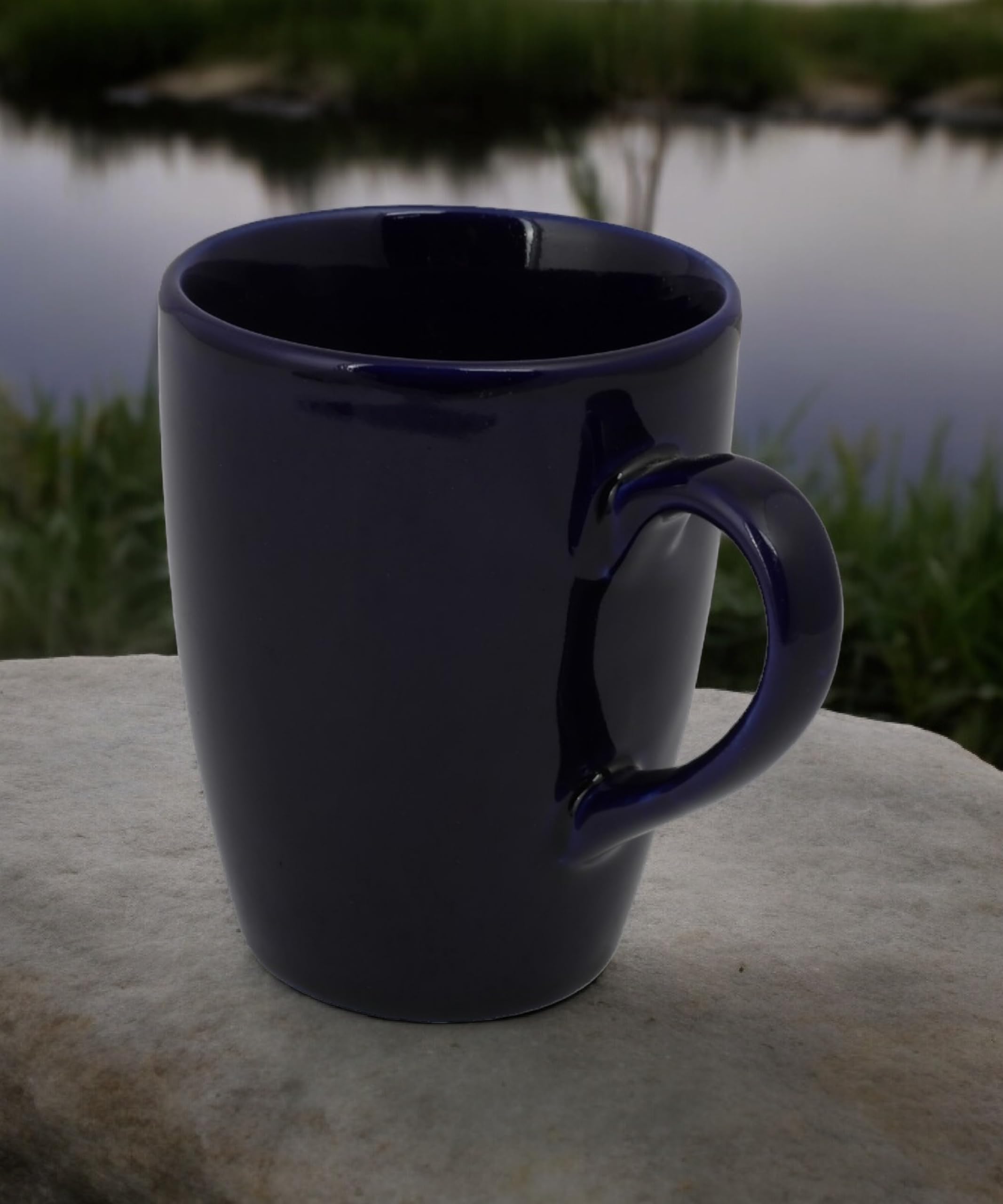 SPHINX Handcrafted Ceramic Coffee Mug & Tea Cup - Microwave Safe Stoneware for Daily Use, Gifts, Corporate Gifting - Elegant Blue (1 Piece) - Perfect for Home, Office & Coffee Shops