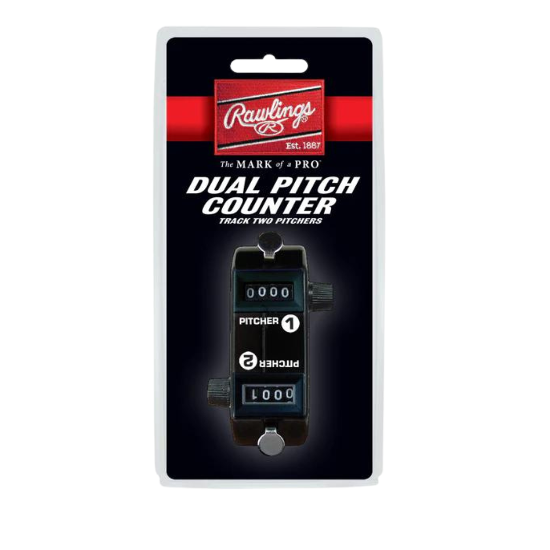 Rawlings Dual Pitch Counter PCDUAL - Baseball & Softball Pitch Count Tracker for Coaches & Umpires - Perfect for Training, Games, and Tournaments