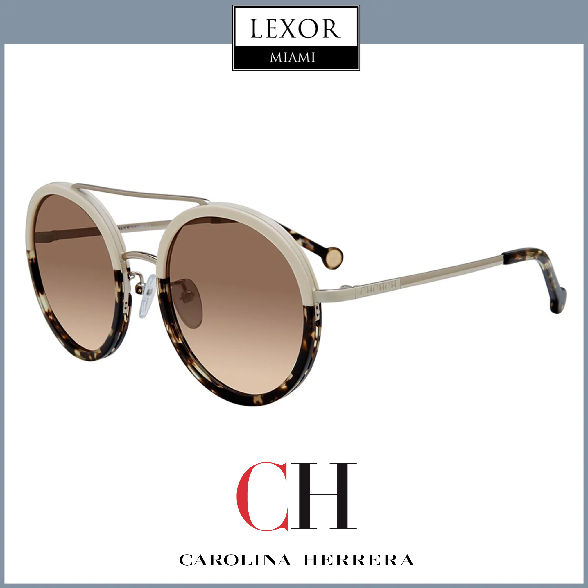Carolina Herrera SHE121 Women's Fashion Sunglasses - UV Protection, Stylish & Lightweight for Outdoor Activities, Beach & Driving