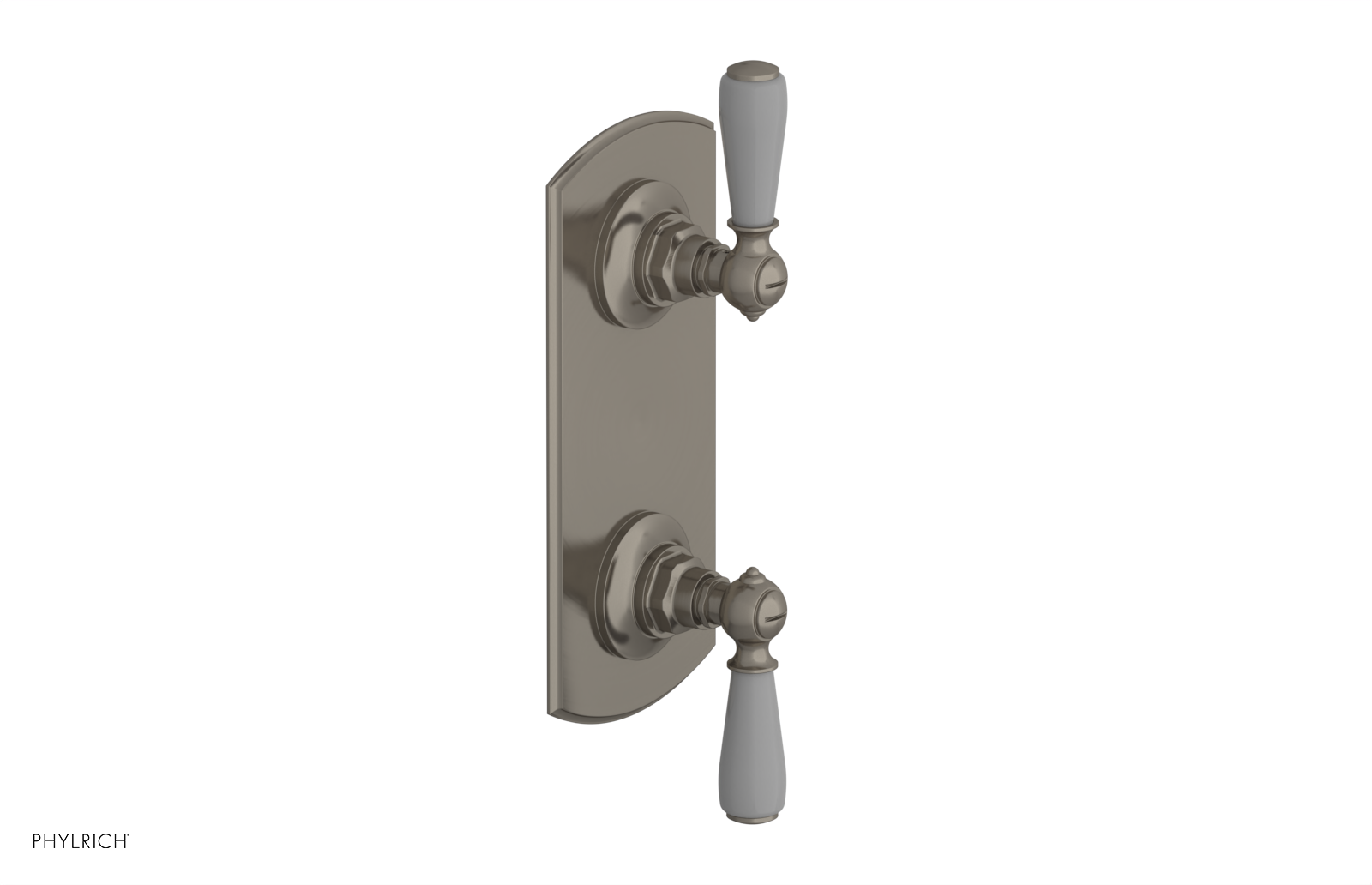 Jamestown Thermostatic Shower Valve with Volume Control & Diverter - Grey Accented Bathroom Fixture for Modern Home Renovation
