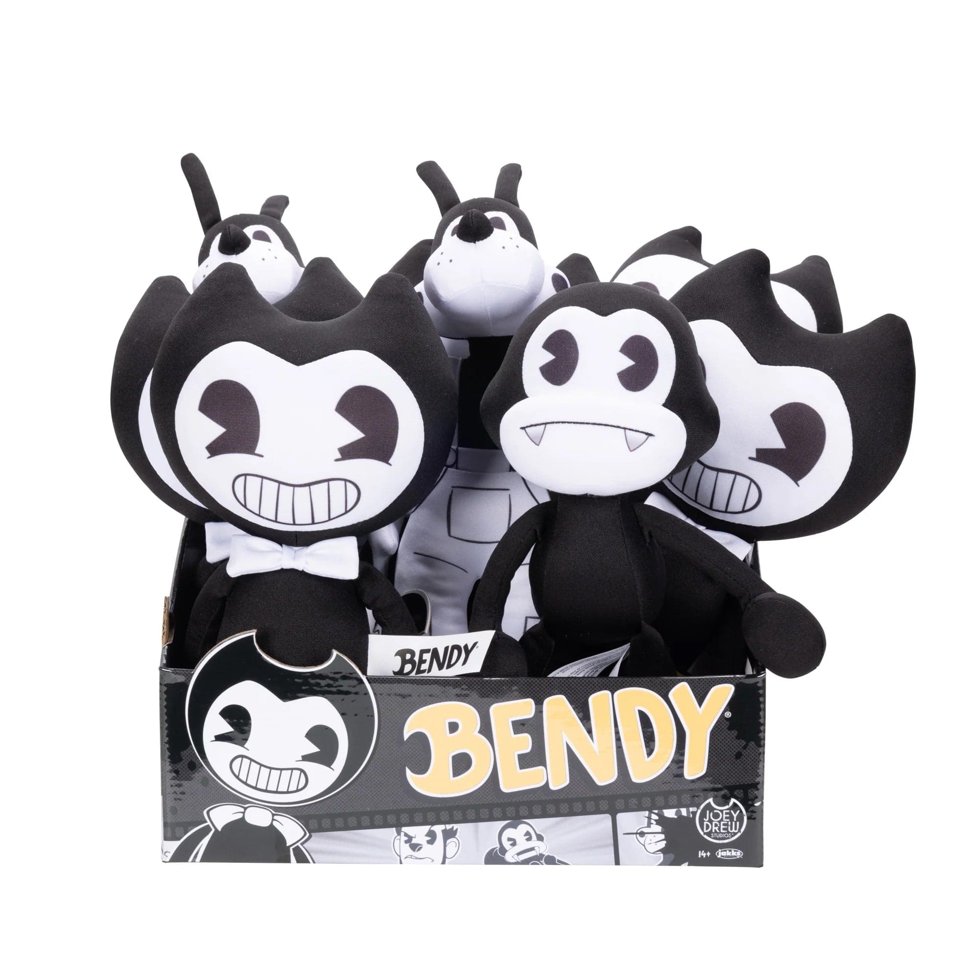 Jakks Pacific Bendy and the Ink Machine Boris Plush Toy - 9 Inch Soft Stuffed Animal for Kids, Collectors & Fans | Perfect for Gifts, Room Decor & Themed Parties