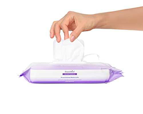 Dukal Disposable Wash Cloths - 64 Pack Pre-Moistened Bath Wipes 9