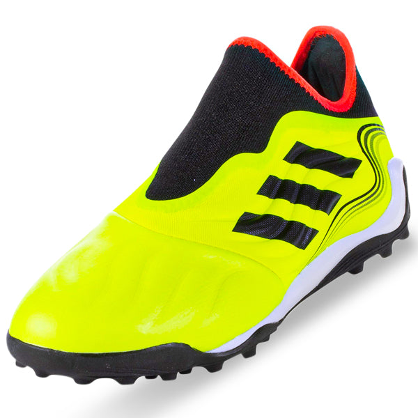 Adidas Copa Sense.3 LL Turf Soccer Cleats - Team Solar Yellow/Black - Artificial Grass Football Shoes for Men - Perfect for Turf Fields & Training Sessions