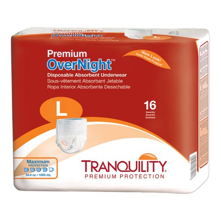 Premium Unisex Adult Absorbent Underwear - Tranquility® OverNight™ Pull-On with Tear-Away Seams - Heavy Absorbency (Sizes 2113-2118) - Ideal for Overnight Protection, Incontinence Care & Post-Surgery Recovery
