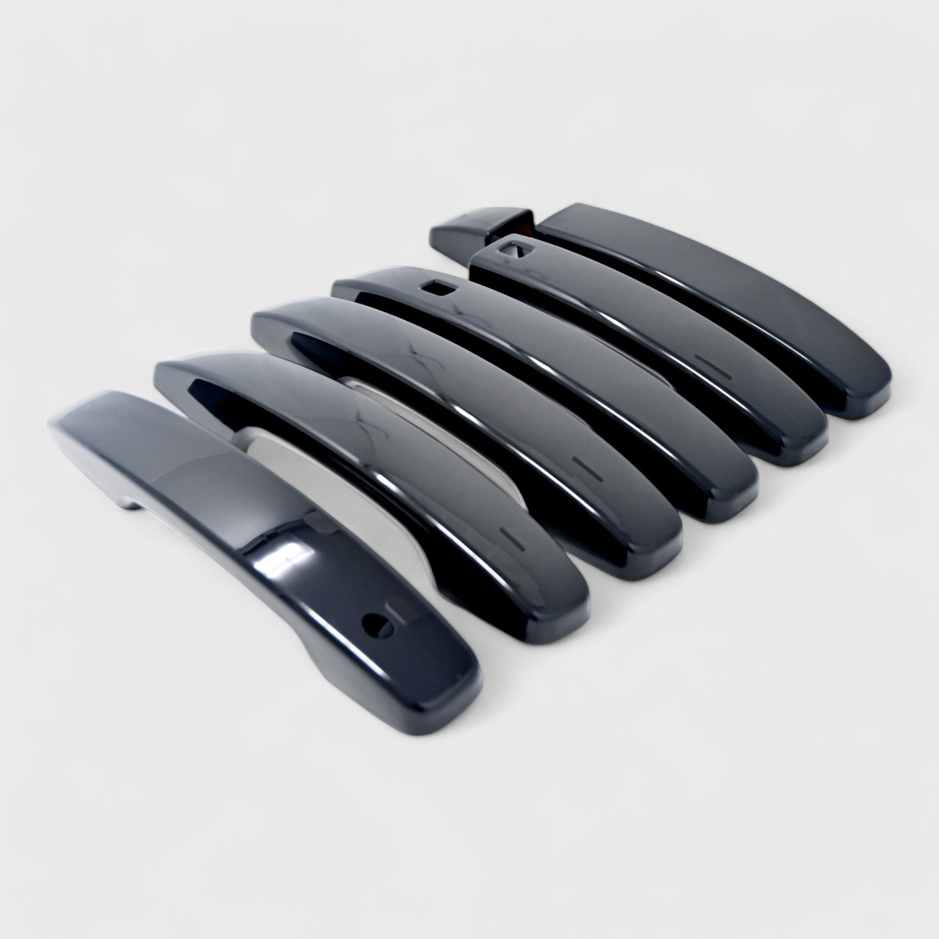 Glossy Black Chrome Delete Door Handle Cover for Cars - Compatible with Smart Key (Model DH6290BLK) | Perfect for Car Customization & Exterior Upgrades