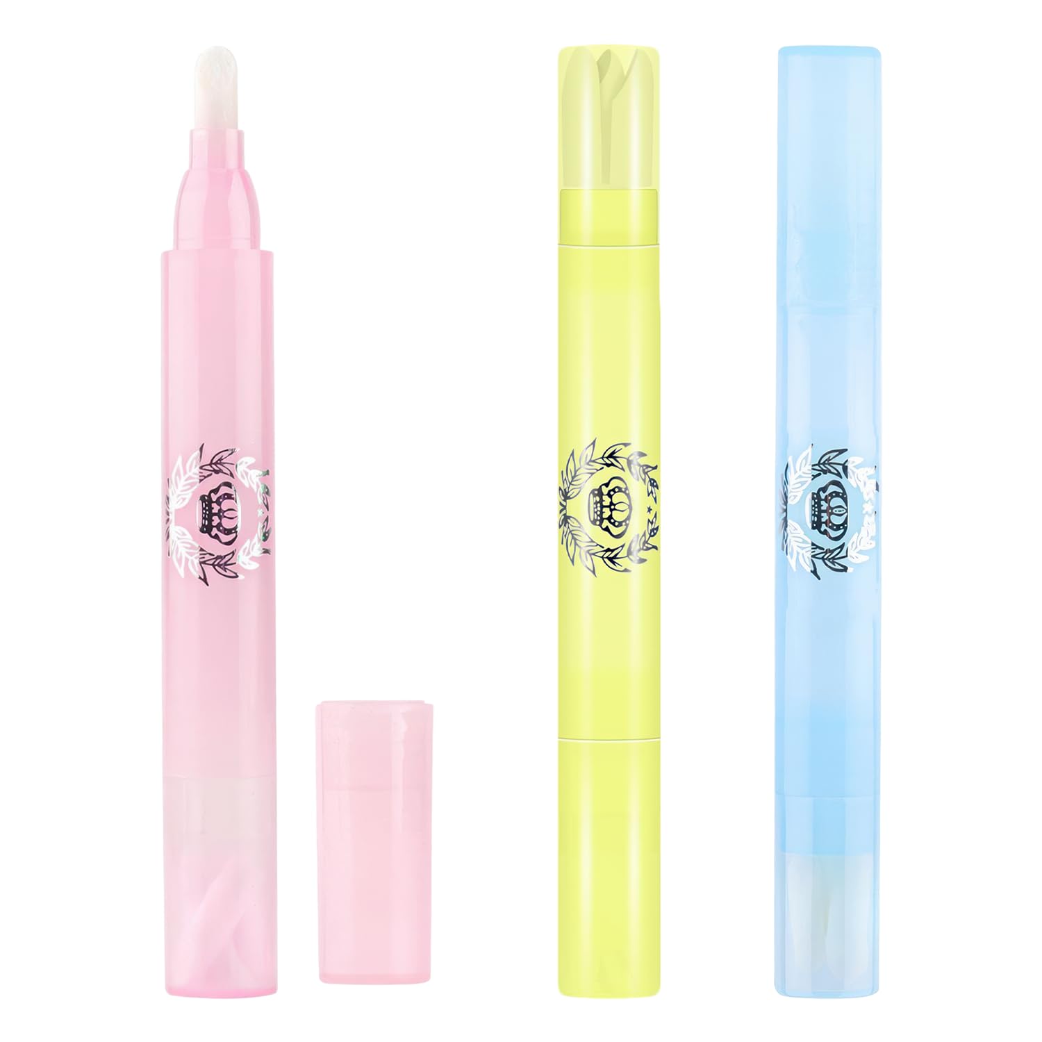 3 Pack Nail Polish Remover Corrector Pens - Quick Dry Cuticle Cleaner & Polish Edge Corrector for DIY Nail Art, Salon & Home Manicure - Perfect for Fixing Mistakes & Professional Nail Designs