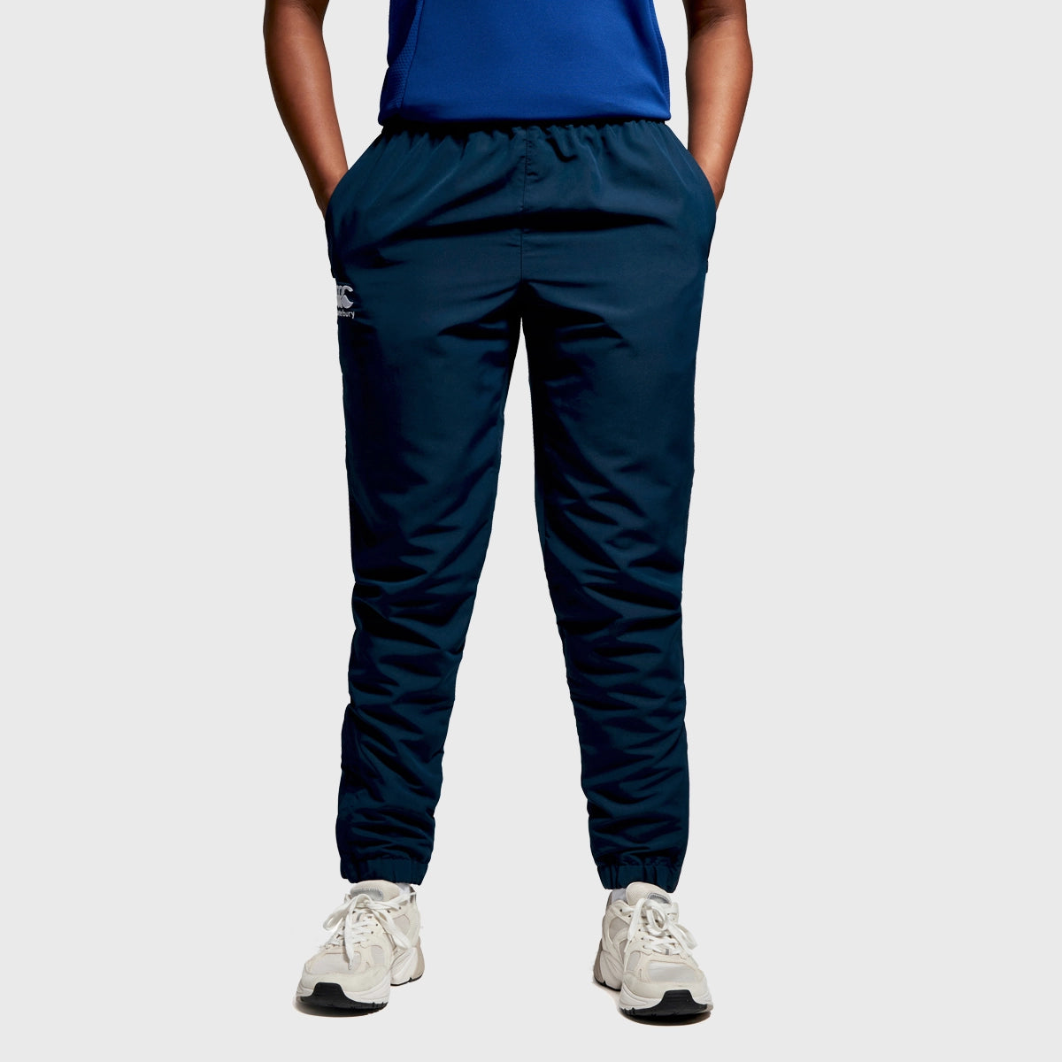 Canterbury Women's Club Tapered Track Pants - Navy Blue Athletic Joggers for Running, Gym & Lounge Wear