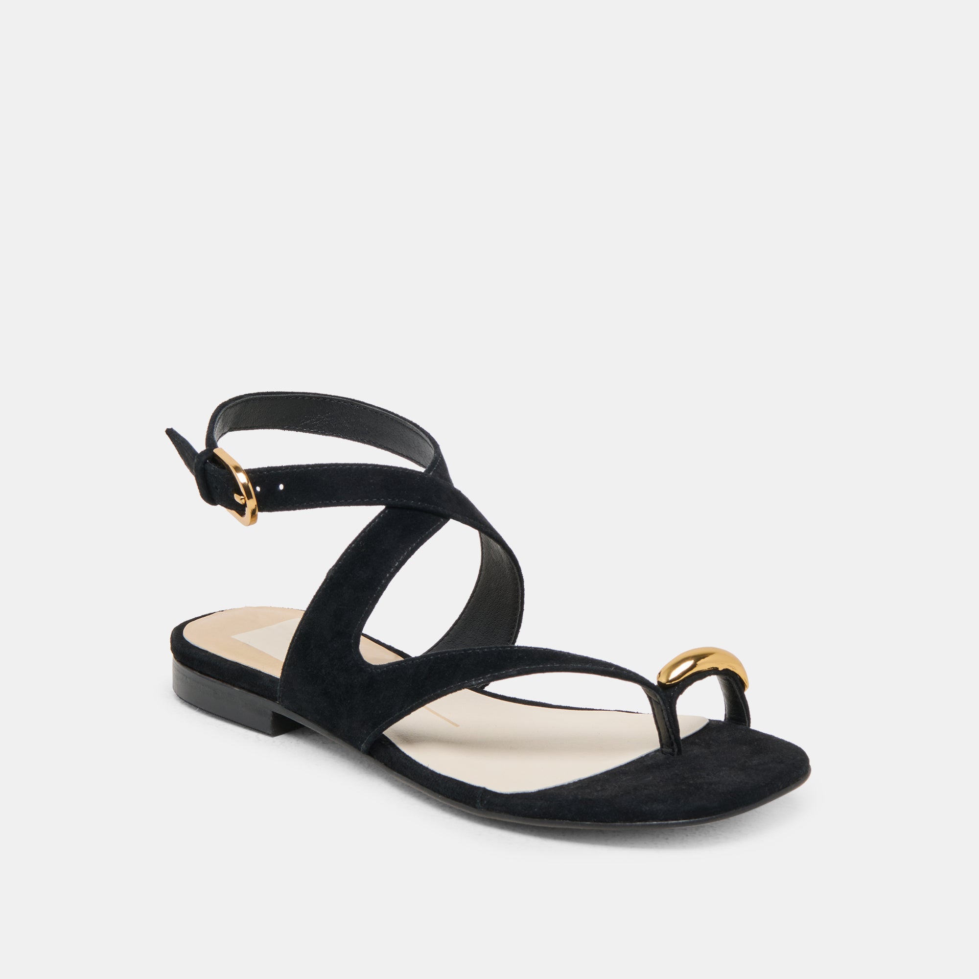 Earla Sandals Onyx Suede - Women's Comfortable Slip-On Shoes for Casual Wear, Walking & Outdoor Activities