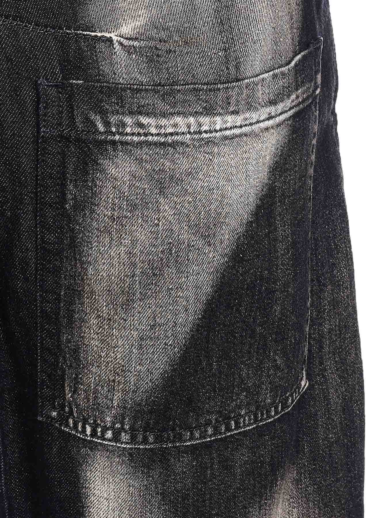 Spotted Denim Gusset Wide Leg Pants for Women - Trendy High Waist Loose Fit Casual Trousers for Everyday Wear, Office, and Street Style