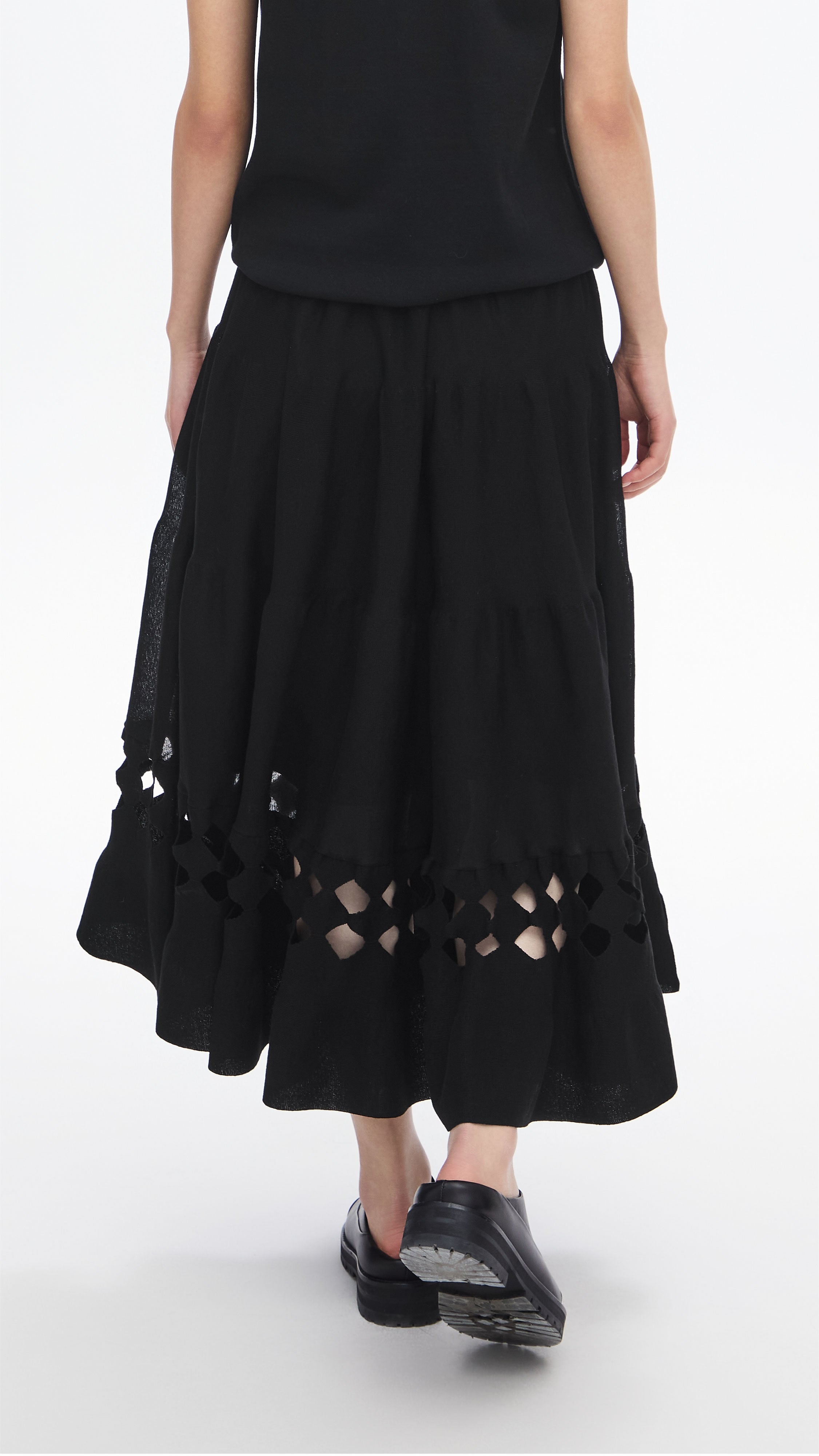 Stylish Pottery Knit Skirt for Women - Soft Comfortable Stretchy Midi Skirt - Perfect for Casual Outfits, Office Wear & Date Nights