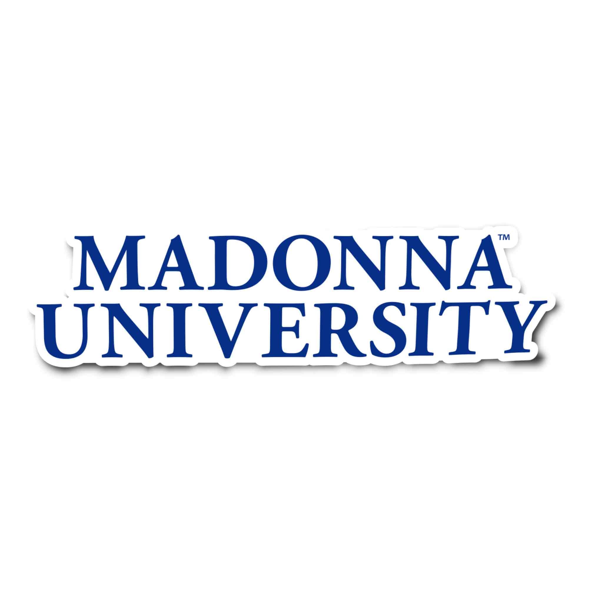 Desert Cactus Madonna University Vinyl Decal Sticker - Waterproof Laptop, Water Bottle & Car Decoration - Perfect for College Dorm, School Spirit & Scrapbooking (IND 00037A)