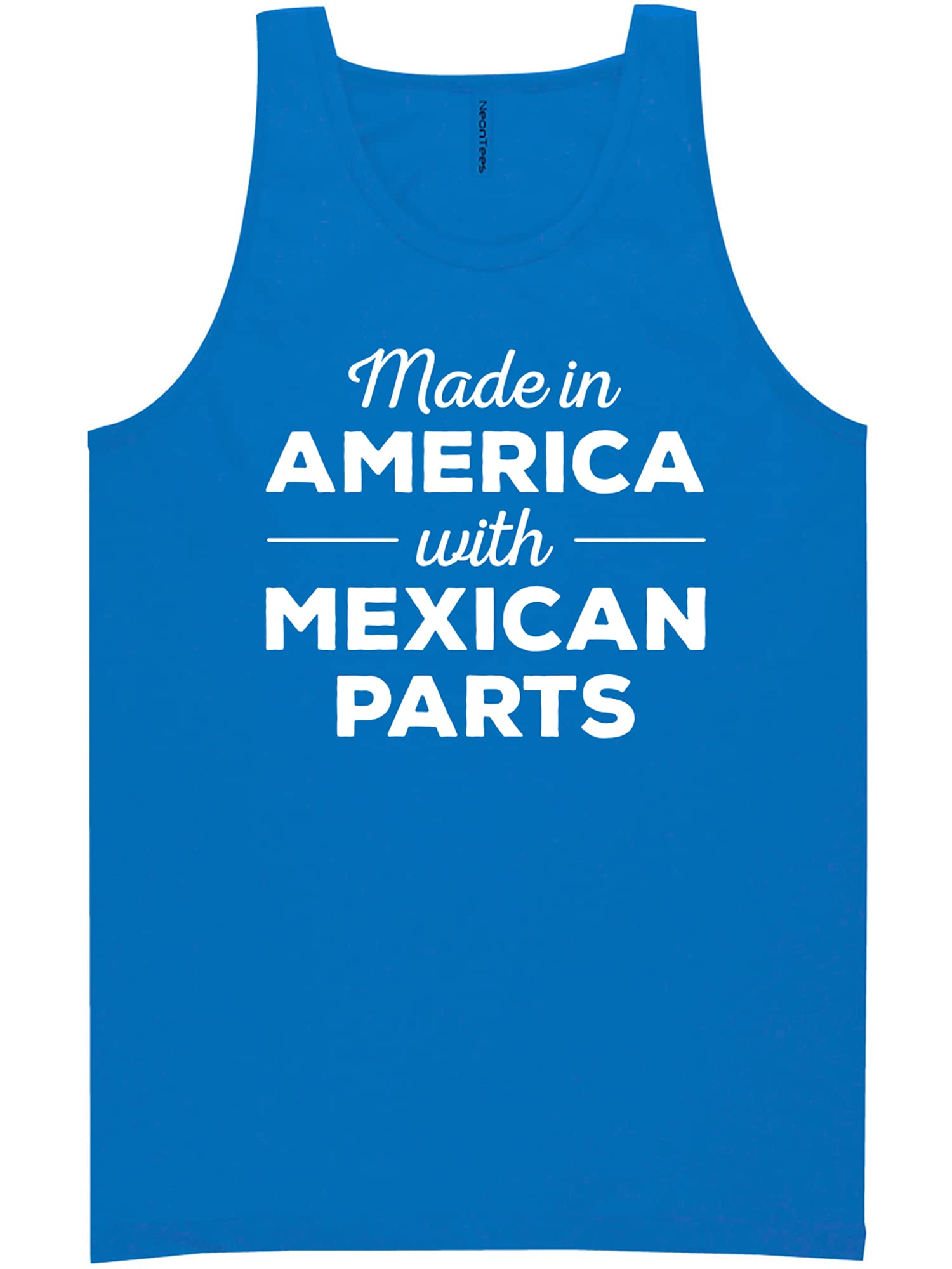 American-Made Neon Tank Top with Mexican Parts - Perfect for Summer Festivals, Beach Parties & Nightlife