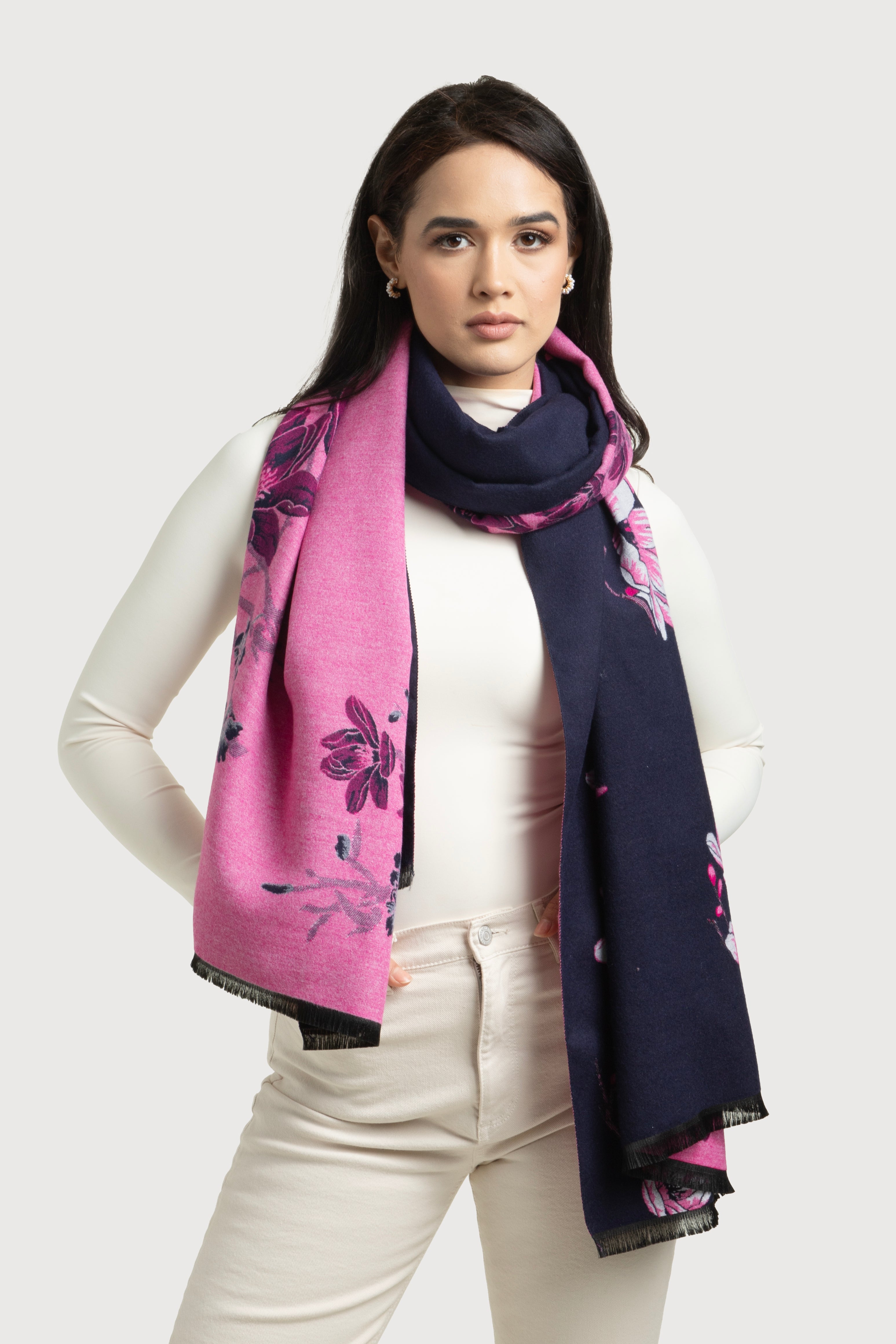 Reversible Scarf for Women & Men - Soft & Warm Winter Fashion Accessory - Perfect for Cold Weather, Office, Travel & Outdoor Activities