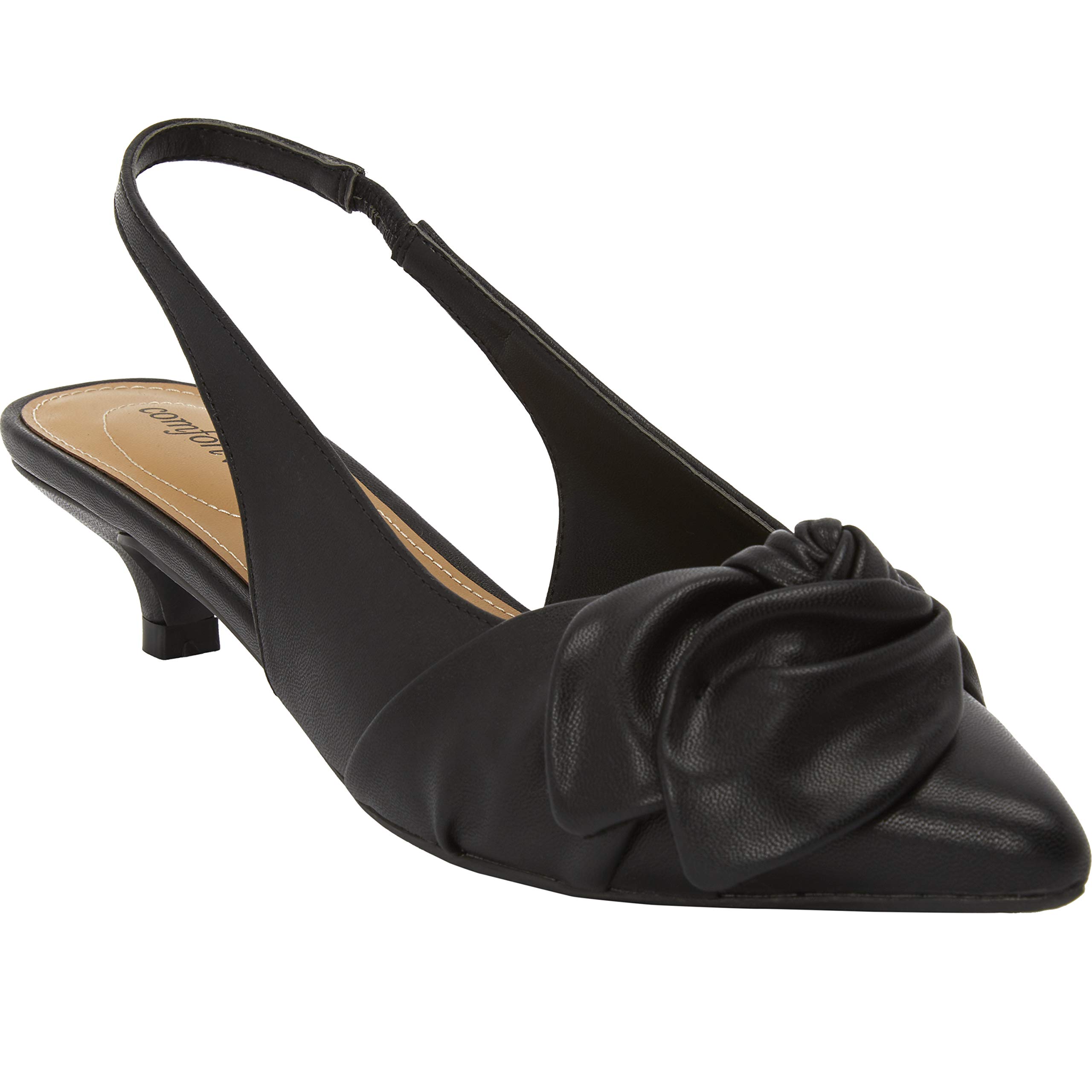 Comfortview Women's Wide Width The Tia Slingback - Comfortable & Stylish Casual Shoes for Work, Travel & Everyday Wear
