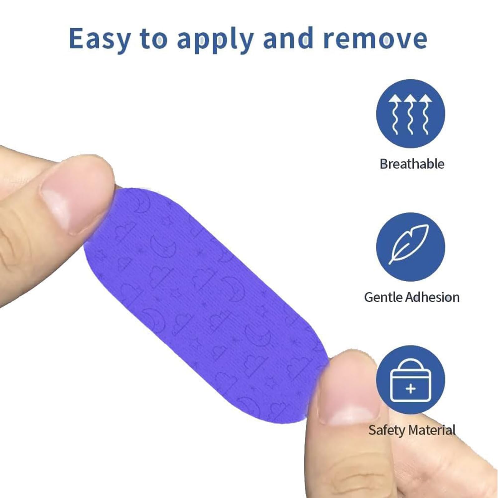 Noctivo Anti-Snoring Mouth Tape for Sleep Apnea Relief - Lavender Scented Nasal Strips for Better Breathing & Comfortable Sleep - Perfect for Nighttime Use, Travel, and CPAP Users