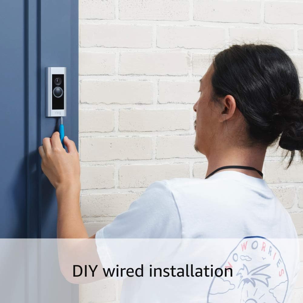 Ring Wired Video Doorbell Pro with HD Camera, Motion Detection & 2-Way Talk - Compatible with Ring Chime Pro - Perfect for Home Security & Smart Doorbell System for Apartments, Houses & Offices