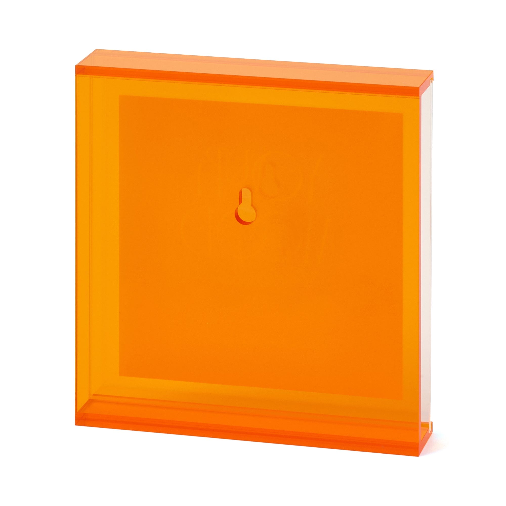 Vibrant Orange Acrylic Display Frame Box - Small Size for Jewelry, Collectibles & Home Decor | Perfect for Gifts & Keepsake Storage