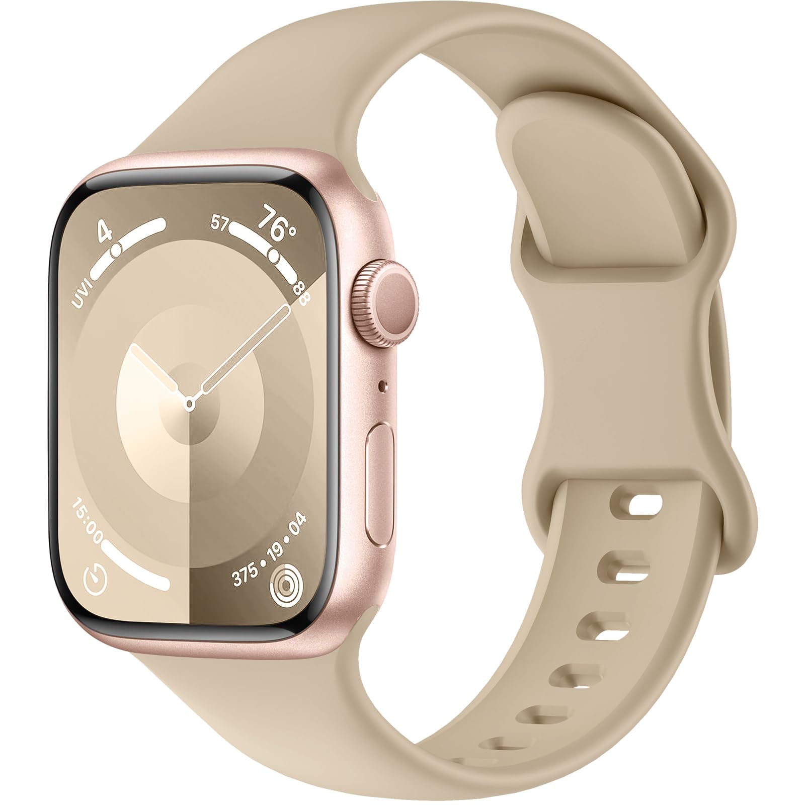 Premium Soft Silicone Replacement Bands for Apple Watch Series 1-9, SE, Ultra & Ultra 2 - 38mm 40mm 41mm 42mm 44mm 45mm 49mm Sizes - Comfortable Sport Strap for Men & Women - Perfect for Workouts, Running & Everyday Wear