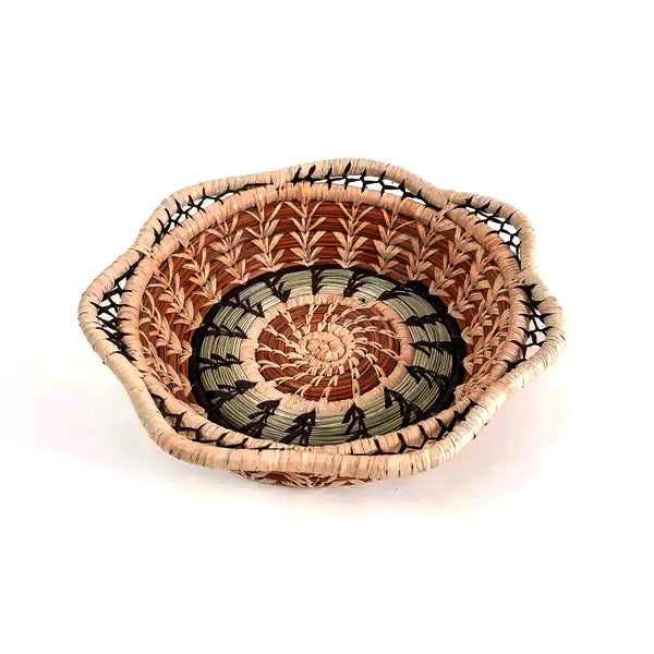 Handwoven Margarita Pine Needle Basket - Natural Rustic Home Decor for Kitchen, Bathroom & Farmhouse Style - Perfect for Storage, Display or Gift Giving