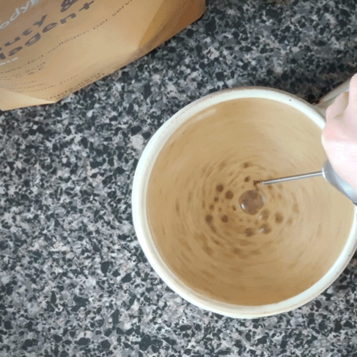 Premium Milk Frother for Coffee & Lattes - Electric Handheld Frother for Hot & Cold Drinks - Perfect for Cappuccinos, Matcha, Hot Chocolate & Protein Shakes at Home or Office
