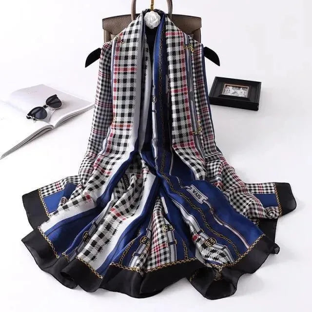 Luxury Silk Scarves for Women - Elegant Fashion Accessories for Office, Party & Everyday Wear