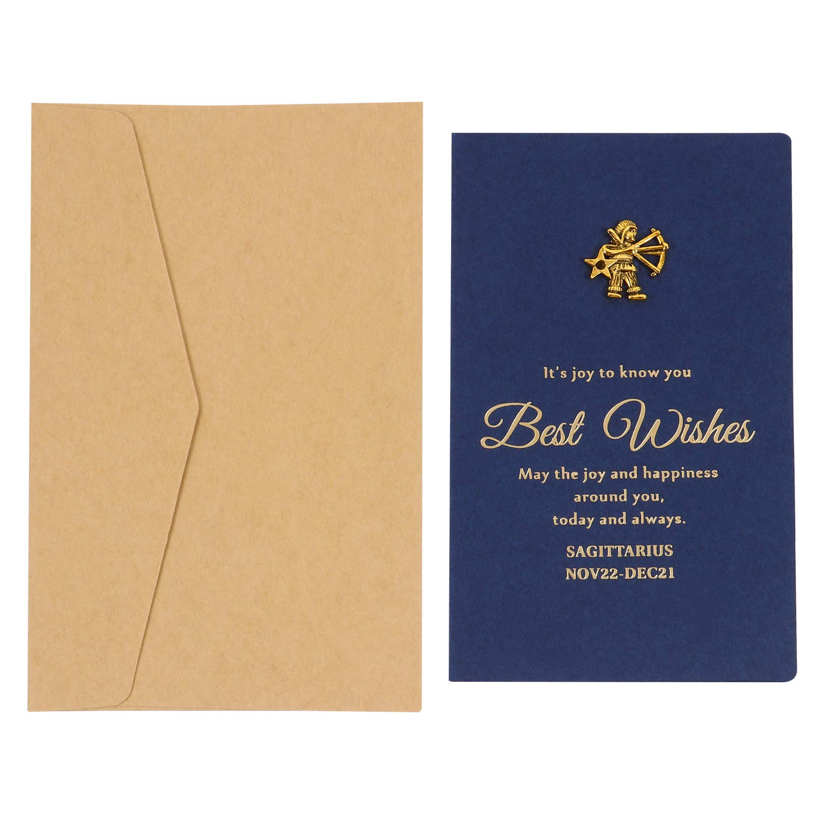 SEWACC 1 Set of 12 Kraft Paper Greeting Cards - Congratulations & Blessing Cards for Weddings, Birthdays, Anniversaries - Eco-Friendly Home Decor & Party Supplies