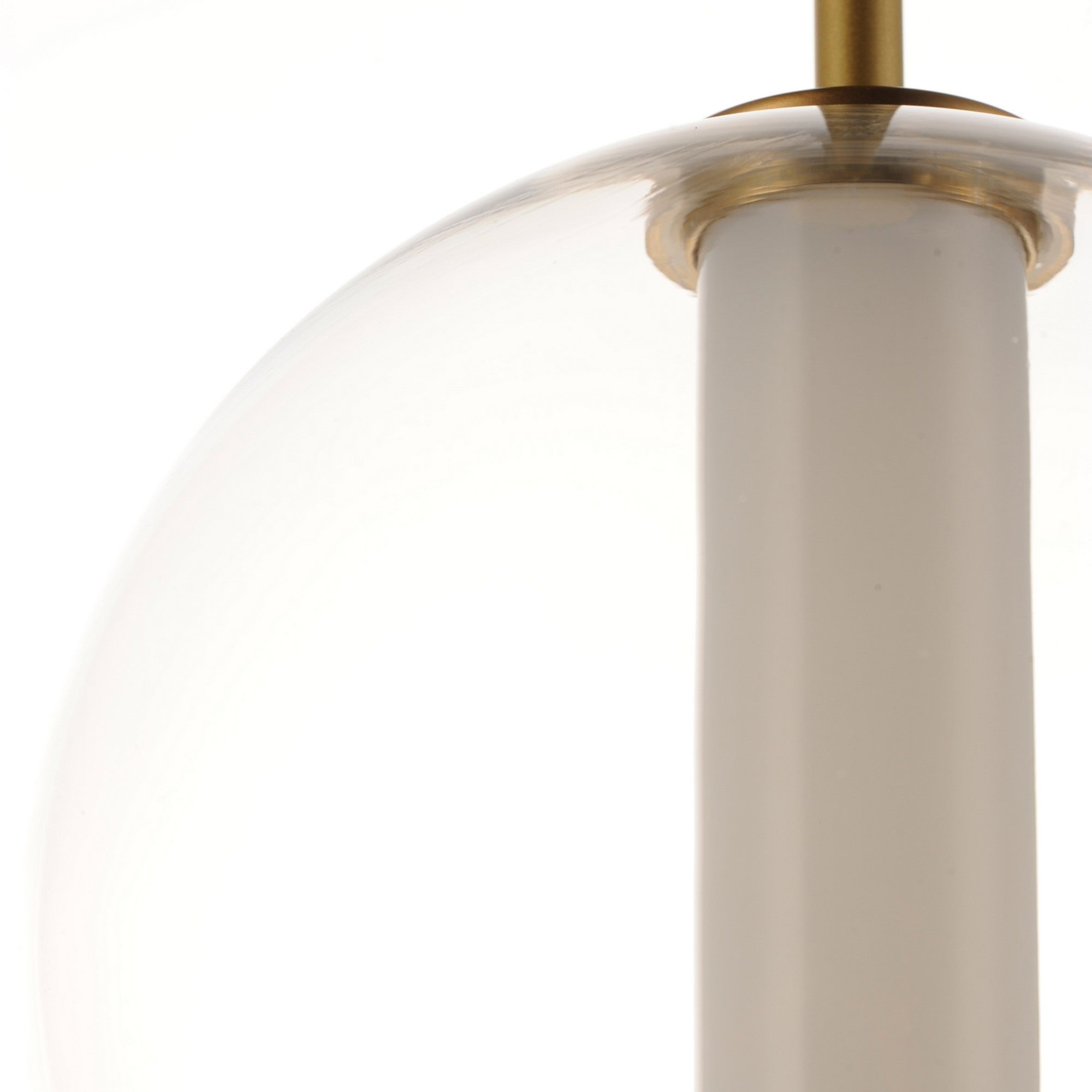 8 Inch LED Pendant Light with Gold Finish - Modern Hanging Light Fixture for Kitchen Island, Dining Room, or Bedroom Lighting
