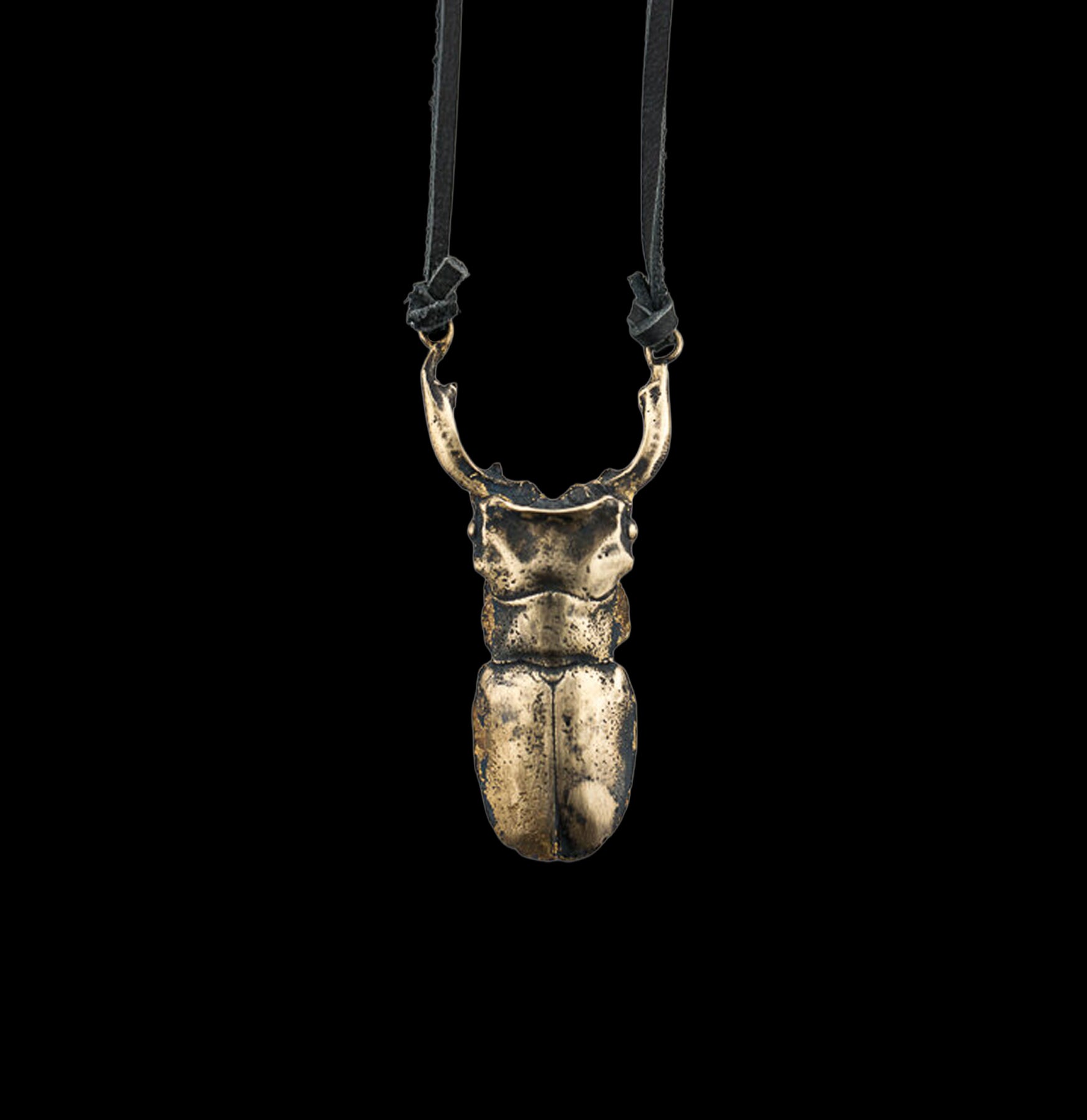 Stag Beetle Pendant Necklace - Handcrafted Jewelry for Nature Lovers | Perfect for Outdoor Adventures, Camping Trips & Nature-Themed Gifts