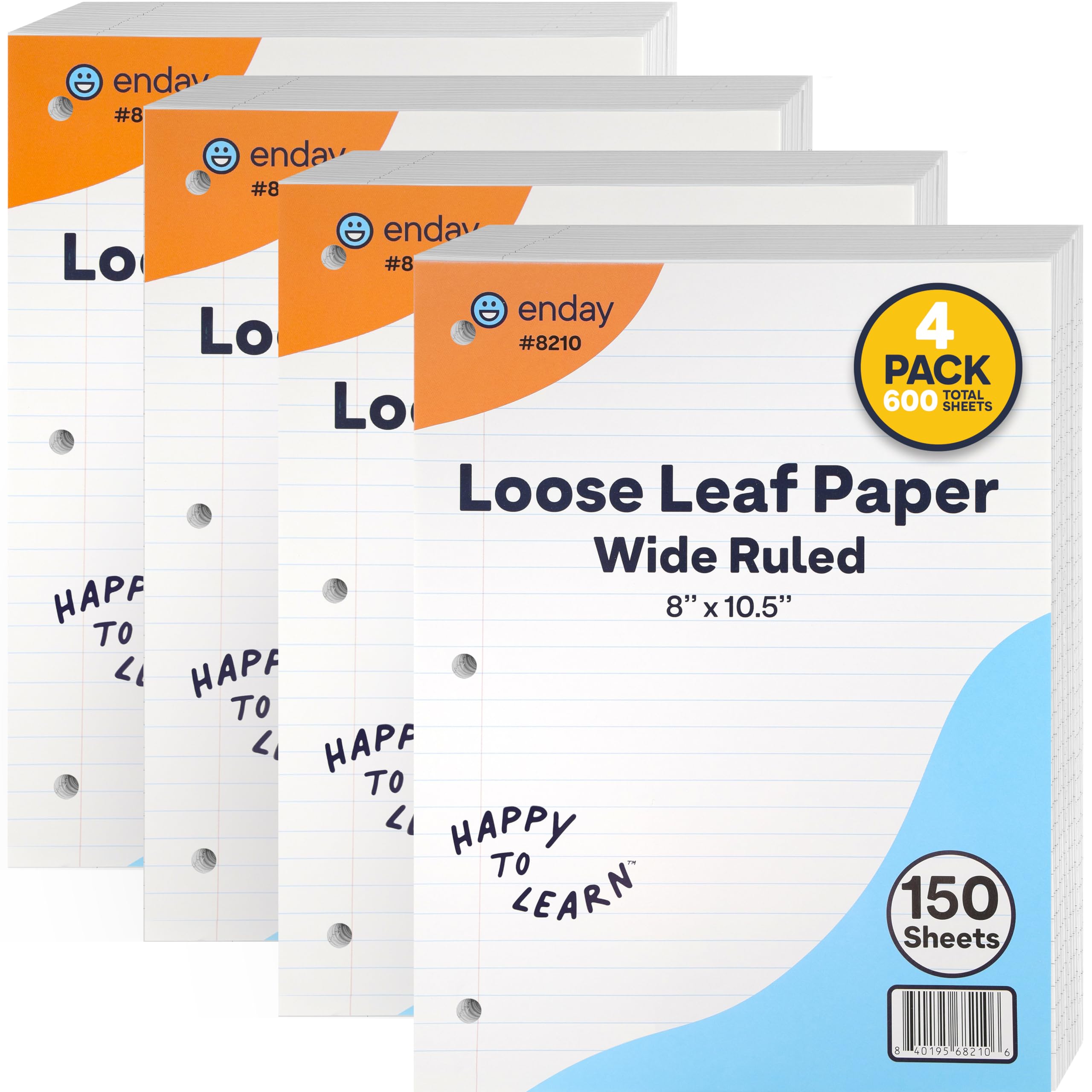Enday Wide Ruled Loose Leaf Paper - 8