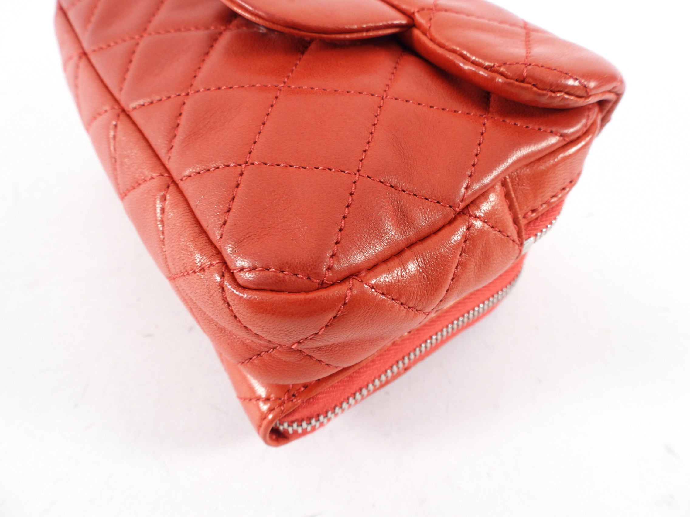 Chanel Red Lambskin Mini Flap Wallet on Chain Crossbody Bag for Women | Luxury Designer WOC Purse with Gold-Tone Hardware | Perfect for Evening Parties, Date Nights & Special Occasions