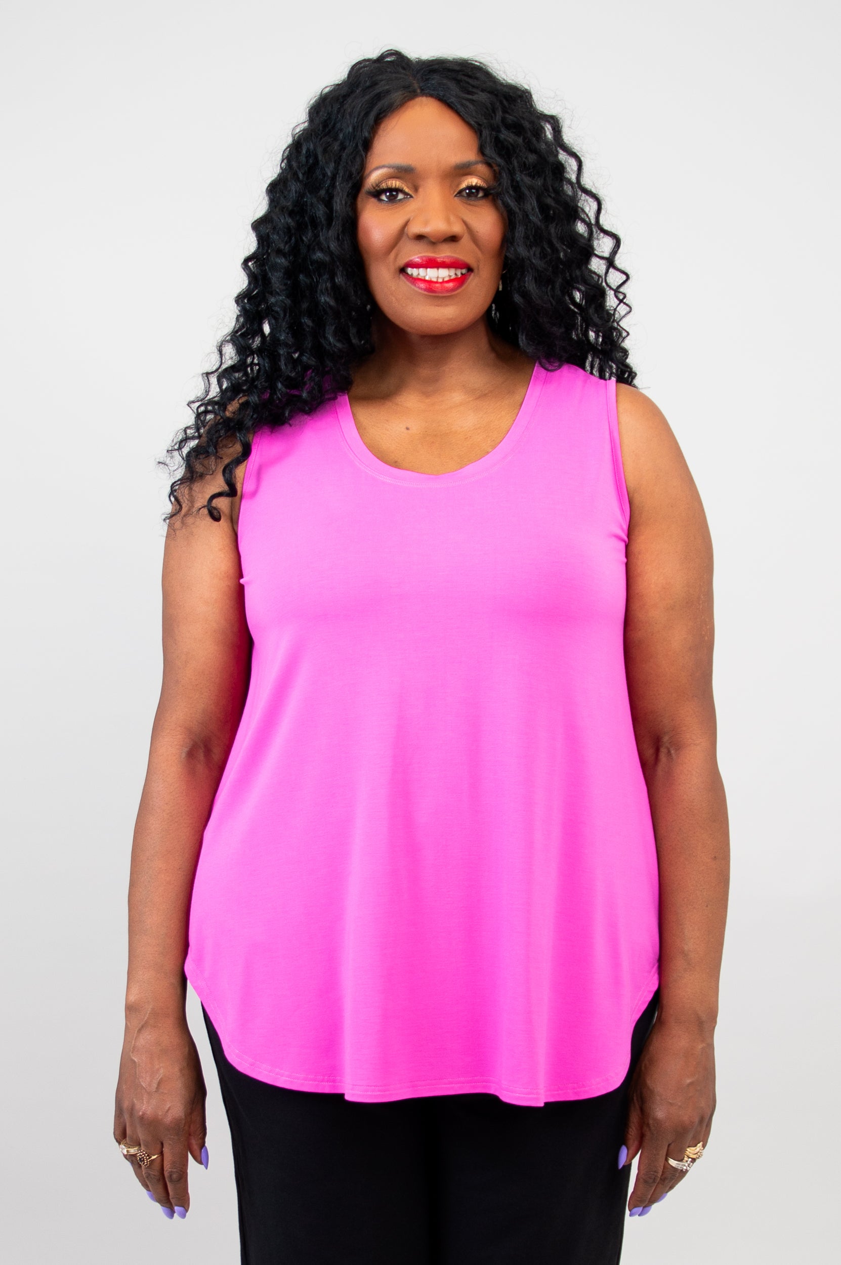 Stylish Pink Bamboo Jazz Tank Top for Women | Breathable & Comfortable | Perfect for Yoga, Dance & Summer Outfits
