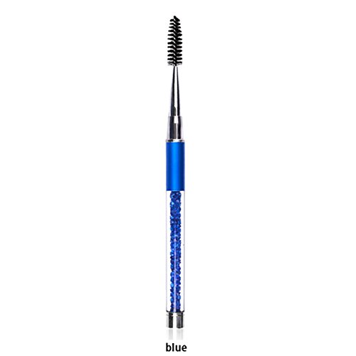 6 Colors 1PC Durable Eyelash Brushes - Mascara Wands Applicator with Diamond Handle, Eyelash Comb & Spoolie - Professional Makeup Tools for Lash Extension, Volume Mascara Application & Eyebrow Grooming