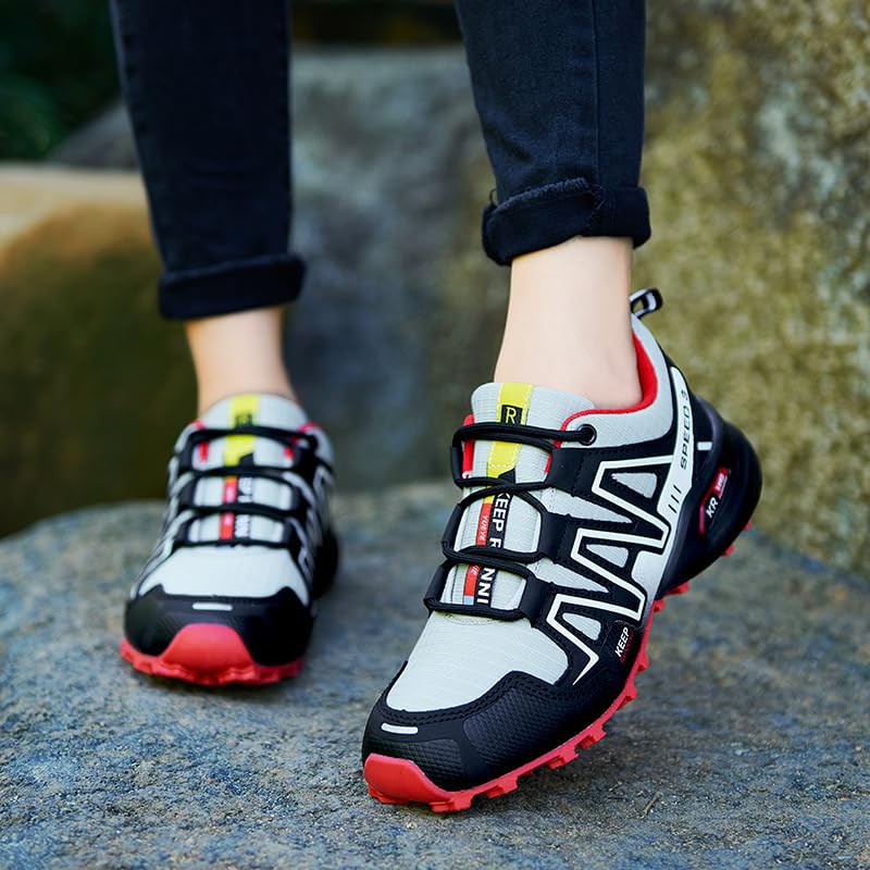 Breathable Women's Hiking Shoes - Waterproof Lightweight Non-Slip Walking Shoes for Trekking, Camping & Outdoor Activities | Comfortable Sneakers for Sports & Casual Wear