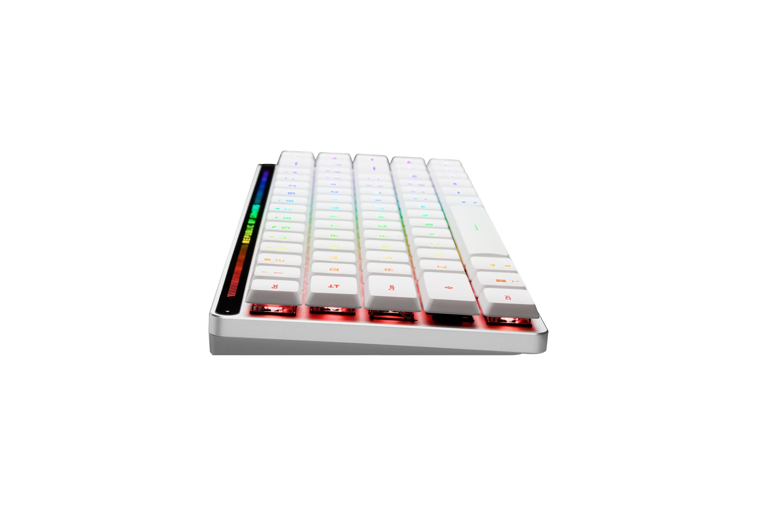 ASUS ROG Falchion RX Low Profile 65% Wireless Gaming Keyboard (Optical ROG RX Low-Profile Switches, Bluetooth, 2.4GHz RF, USB Wired, QWERTZ Layout, White) - Perfect for Competitive Gaming, Office Work & MacOS Compatibility