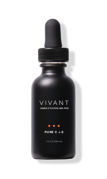 Vivant Pure Vitamin C + E Serum 1oz - Brightening & Anti-Aging Face Serum for Glowing Skin | Day & Night Skincare Routine