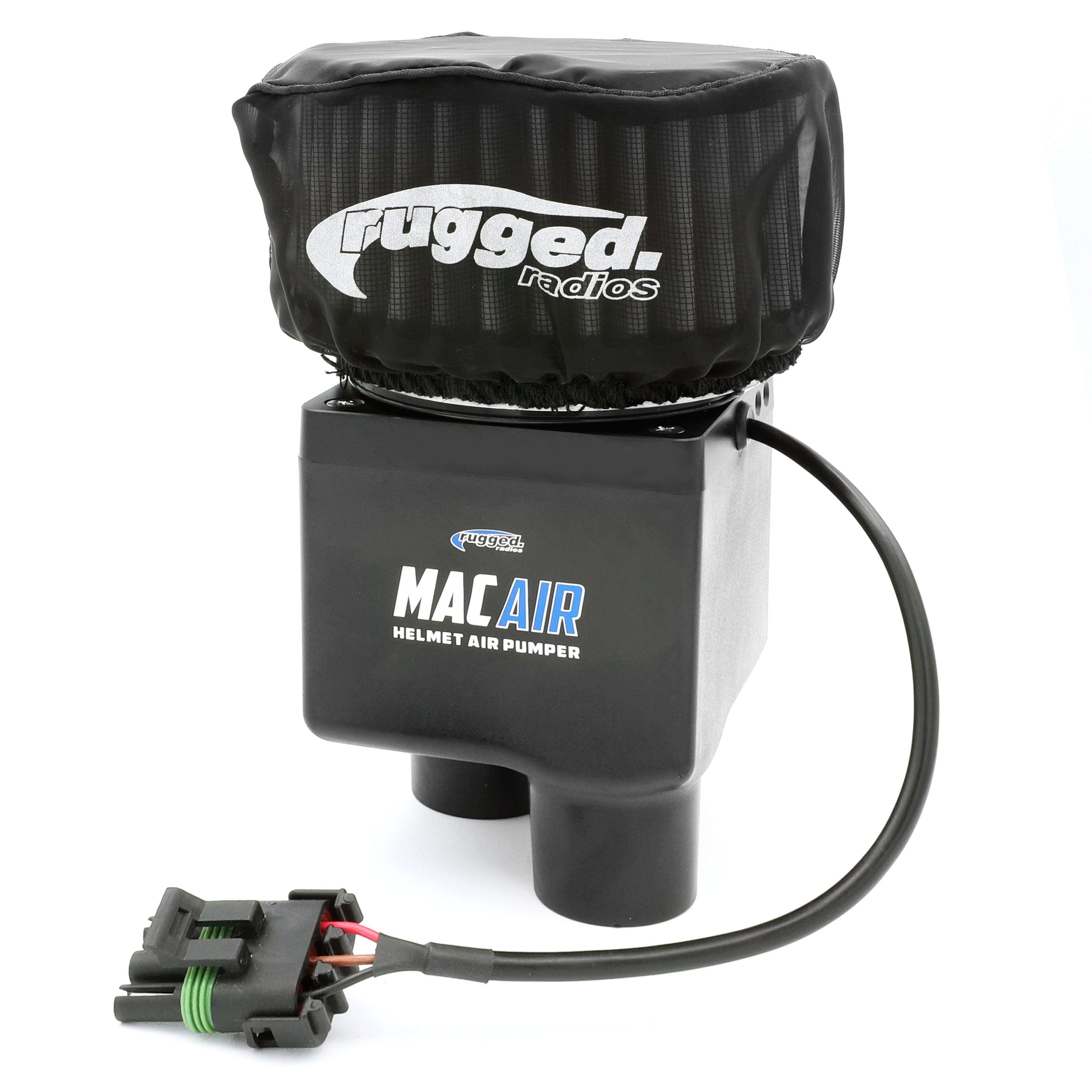 MAC Air 2 Person Helmet Air Pumper - Dual Electric Bike Tire Inflator with Gauge, Portable Bicycle Pump for MTB/Road Bikes - Perfect for Cycling, Camping & Emergency Car Tire Inflation
