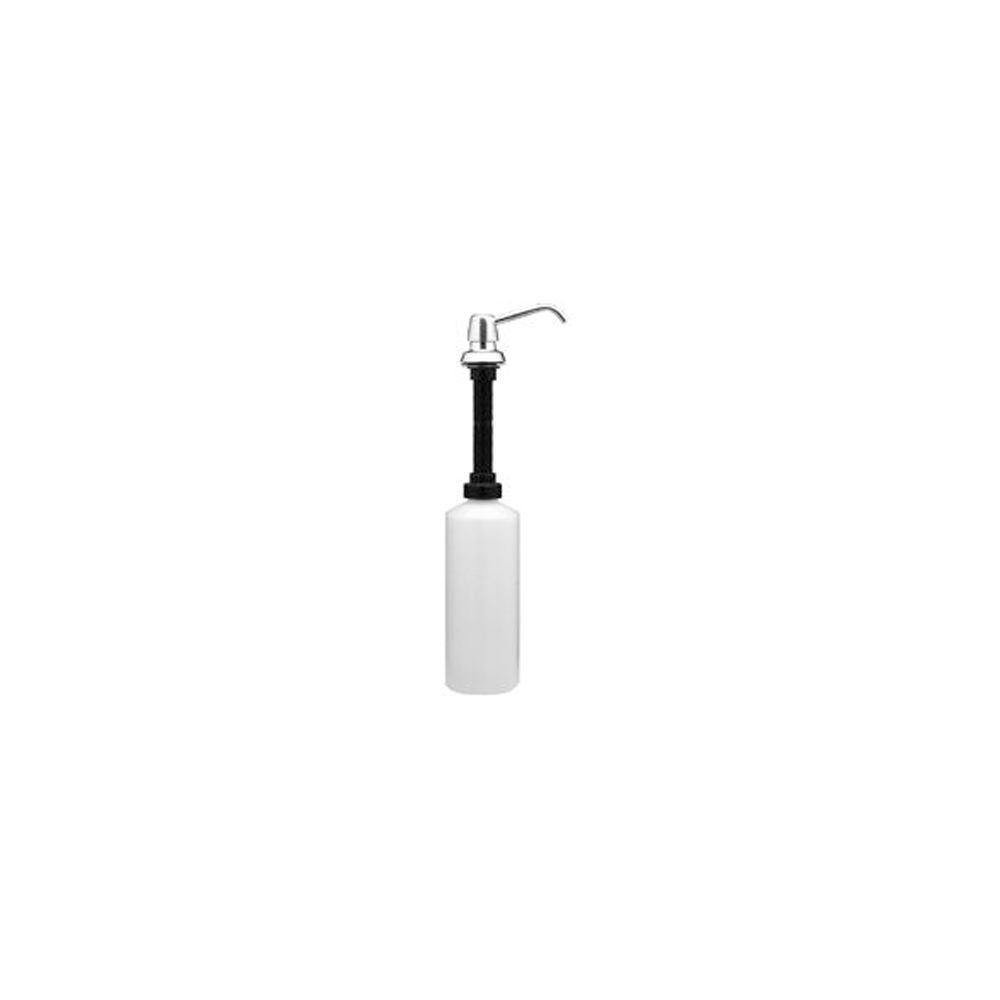 Bobrick 120208 Stainless Steel Wall-Mounted Soap Dispenser for Commercial Restrooms & Public Lavatories - Heavy Duty, Touchless Design for Hygiene & Convenience