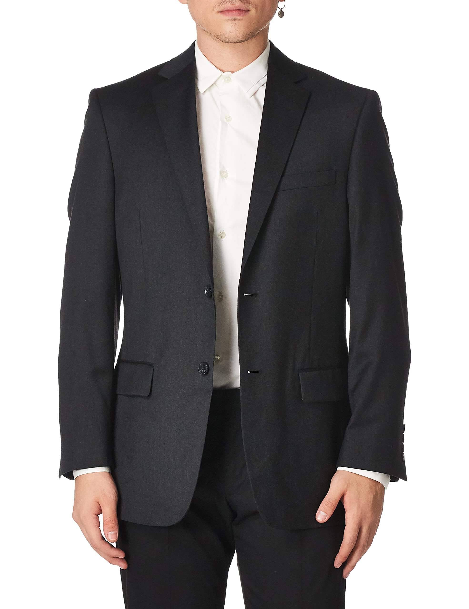 Premium Men's High Twist Wool Suit Jacket - Classic Business & Formal Blazer for Office, Wedding & Special Occasions - Palm Beach Collection