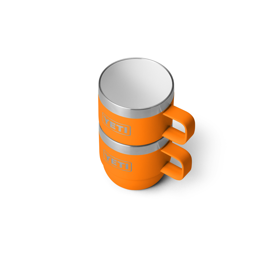 Rambler 6 oz Stackable Mugs (2 Pack) - Insulated Stainless Steel Camping Cups for Coffee, Tea & Outdoor Adventures - Perfect for Hiking, Picnics & Travel