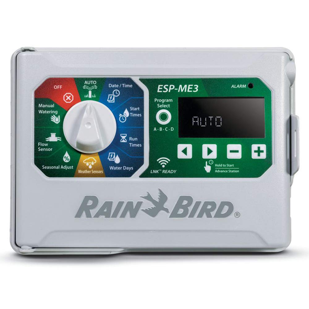 Rain Bird ESPME3 Smart Indoor/Outdoor Lawn Irrigation Sprinkler System Controller - Water Timer for Automatic Yard & Garden Watering - Perfect for Residential & Commercial Landscapes