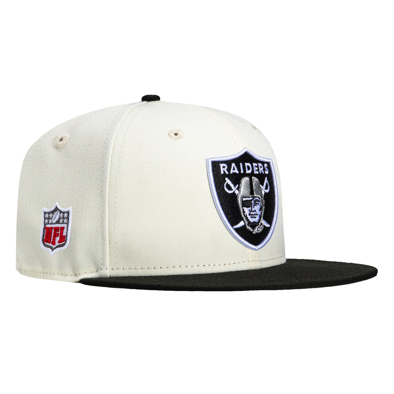 New Era 9Fifty Las Vegas Raiders Snapback Adjustable Baseball Cap - White & Black for Men & Women | Perfect for NFL Games, Sports Events & Casual Wear