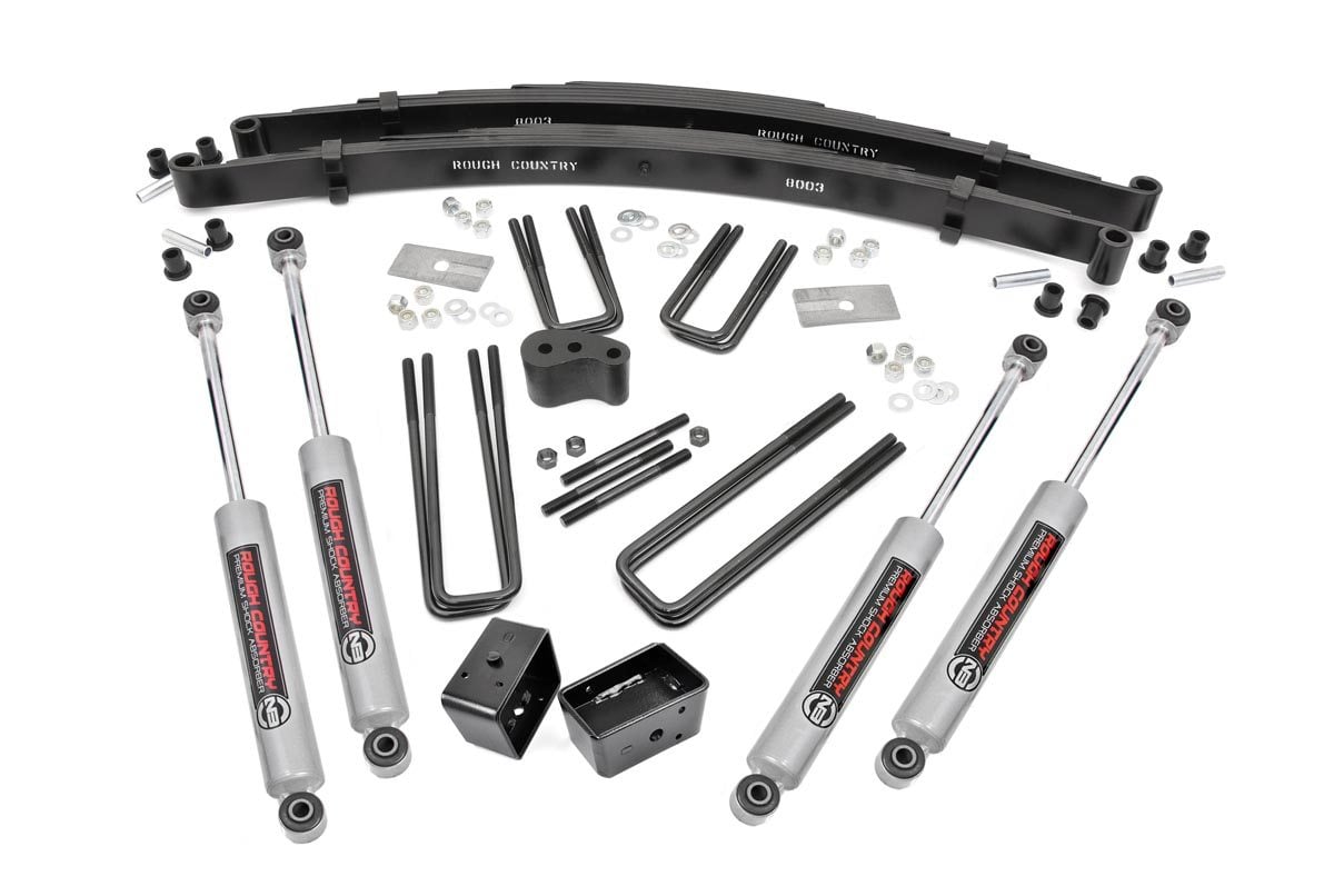 4 Inch Lift Kit for Dodge W100 & W200 4WD Trucks (1974-1977) - Heavy Duty Rear Blocks | Off-Road Suspension Upgrade for Enhanced Ground Clearance & Towing