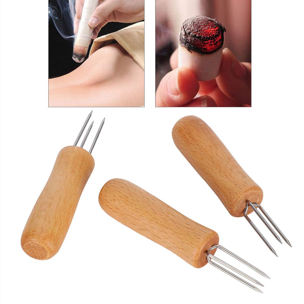 3pcs Roll Extender Tool - Anti-Scald Moxibustion Stick Extender for Acupuncture & Massage Therapy | Safe & Easy-to-Use for Home Wellness and Pain Relief
