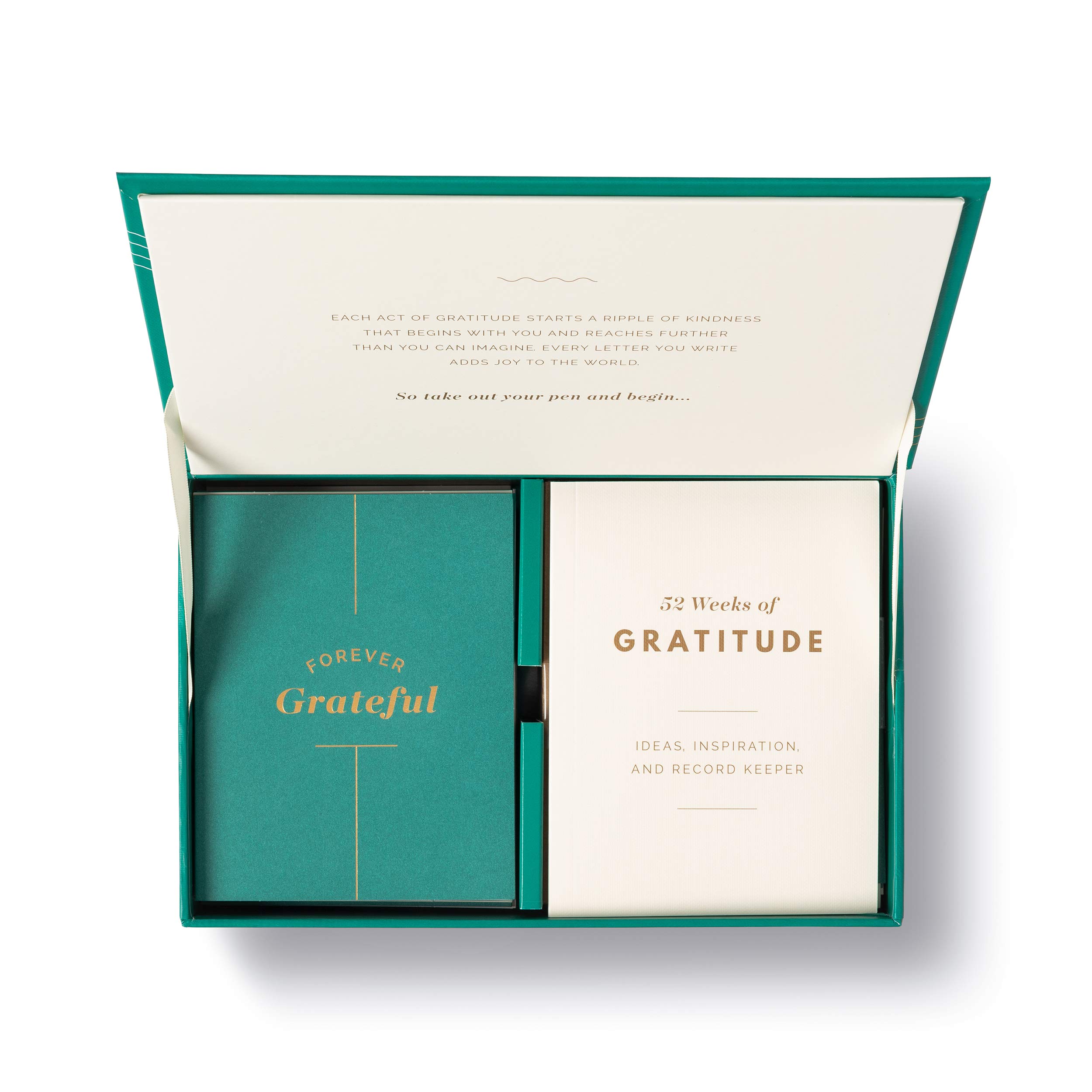 Compendium Gratitude Card Kit - 52 Inspirational Thank You Note Cards for Year-Round Appreciation | Perfect for Holidays, Birthdays & Daily Encouragement