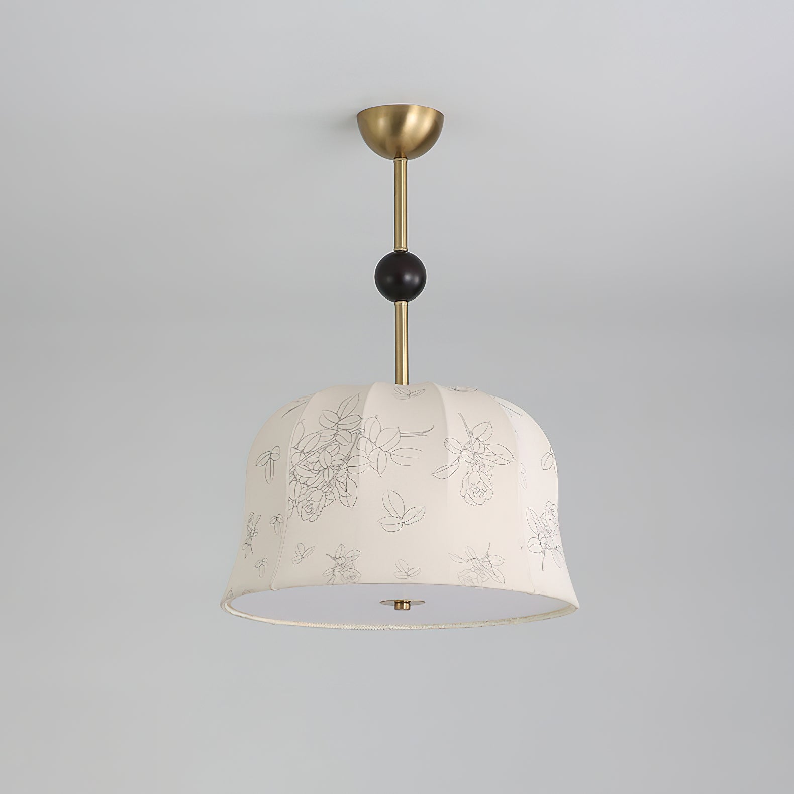 Blossom Curve Pendant Lamp - Modern Floral Hanging Light Fixture for Dining Room, Bedroom & Living Room Decor