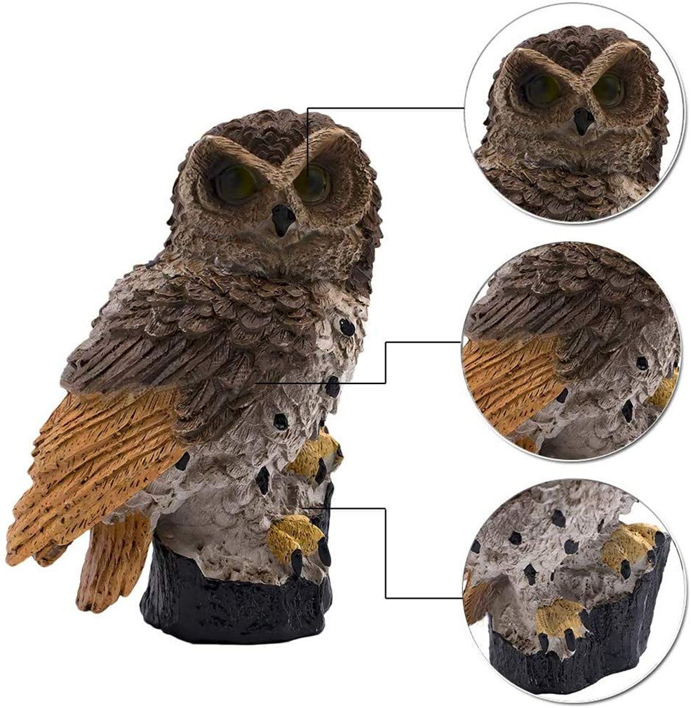 Solar Powered Owl Shaped LED Garden Lights - Waterproof Outdoor Solar Stake Lights for Walkway, Pathway, Yard & Patio Decoration