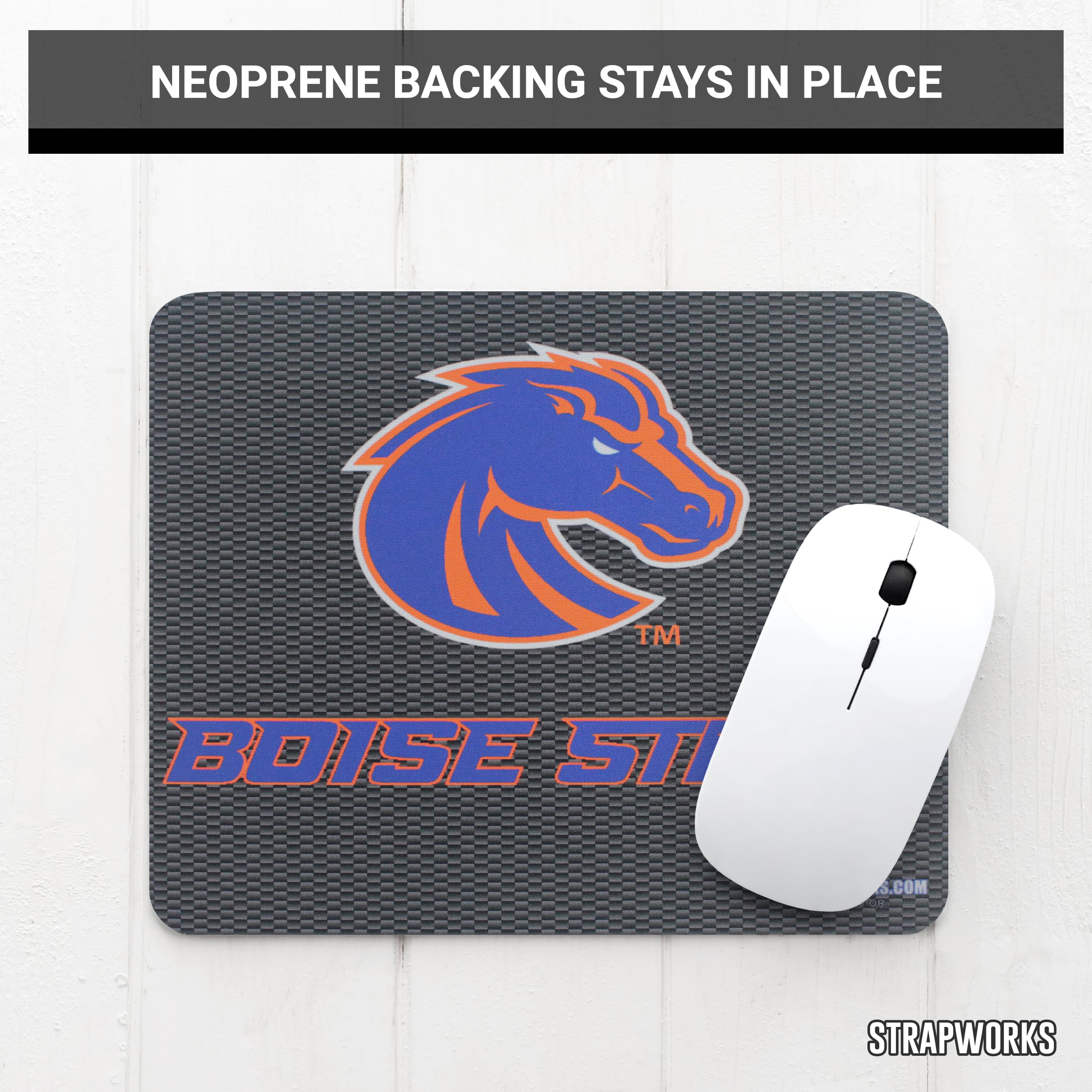 Boise State University Broncos Mouse Pad - Officially Licensed Collegiate Team Gear for Fans & Alumni - Perfect for Office, Gaming & Home Desk Setup