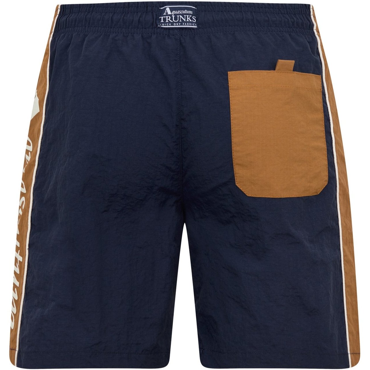 Aquascutum Men's Side Logo Swim Shorts - Quick-Dry Comfort for Swimming, Beach & Summer Activities