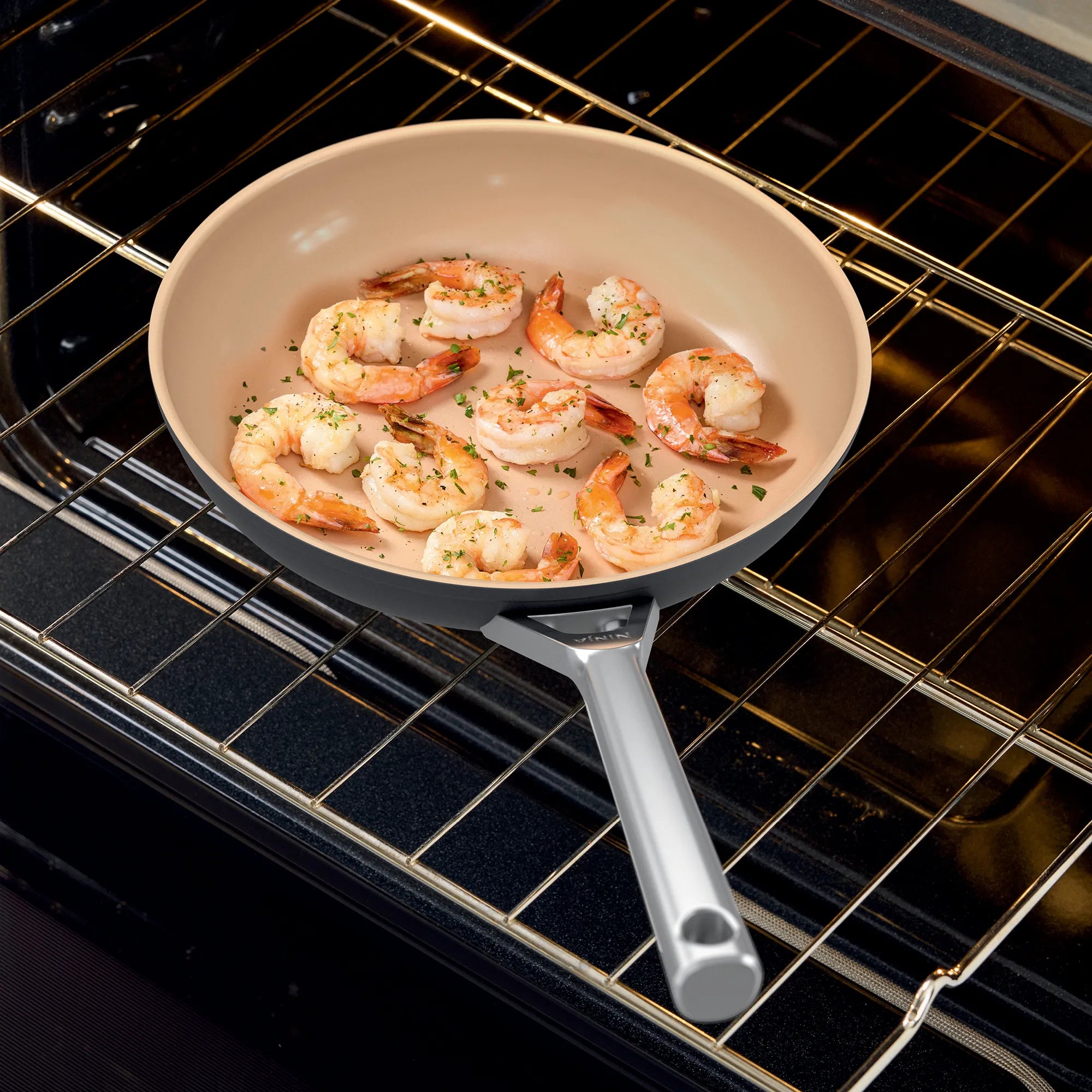 Ninja Extended Life Premium Ceramic 6-Piece Cookware Set - Nonstick, Oven & Dishwasher Safe Pots & Pans for Healthy Cooking | Perfect for Frying, Sautéing & Baking