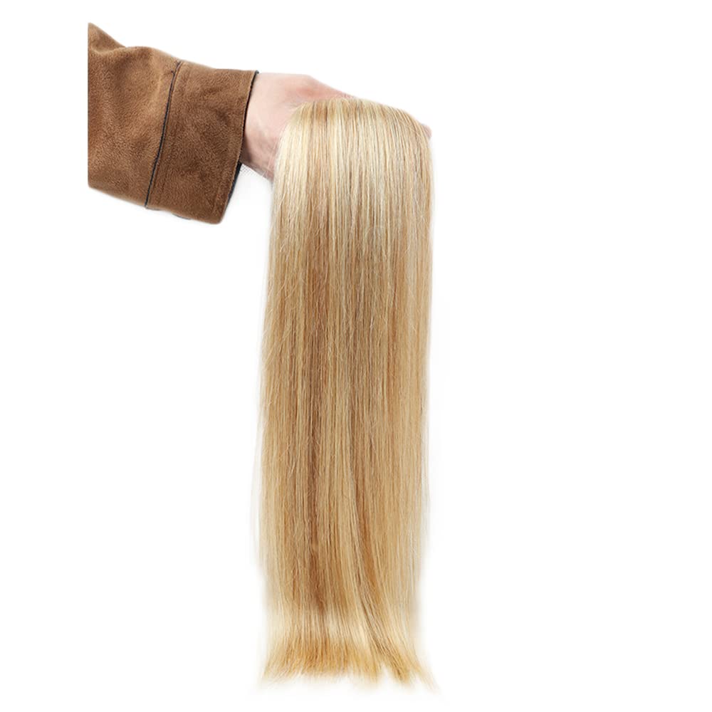 Dark Blonde Highlighted Bleach Blonde Clip-in Hair Extensions 22